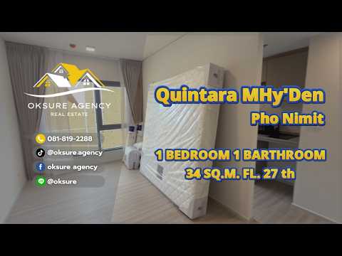 Quintara MHy’DEN Pho Nimit, Bangkok, 61 Krung Thonburi Road, Bukkalo, Thon Buri, Bangkok, 1 Bedroom, 34 sqm, Condo For Rent, by NATTAPHONG Yodmanotham (K. Book), 500570205 - DDproperty.com