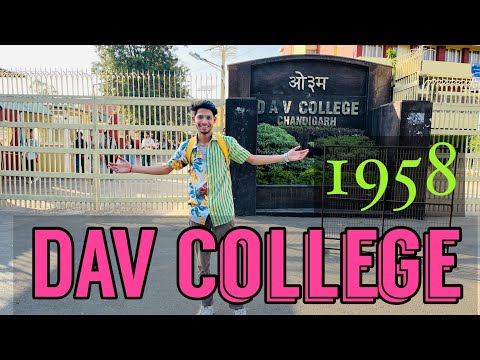 DAV College Chandigarh | sector 10 | In 1958. #chandigarh #vlog