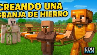 💥CONSTRUYENDO la GRANJA de HIERRO más ÉPICA en MINECRAFT BEDROCK |