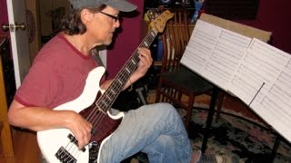 Chico Huff on Bass at Great Egg Studio