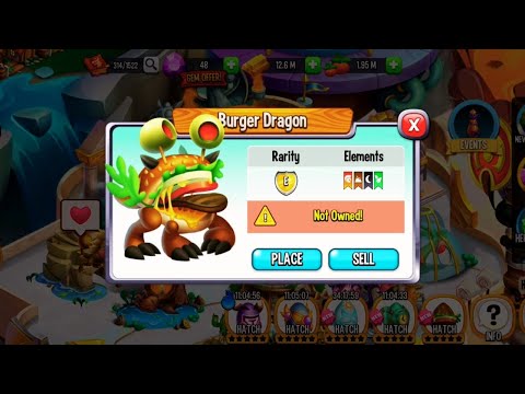 Dragon city hatching classic burger dragon 🍔🍔🍔#dragoncity2021