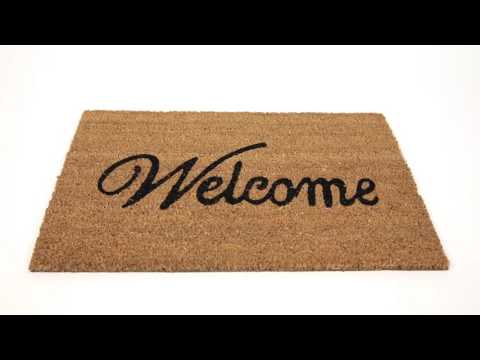 Paillasson WELCOME en fibres de Coco Noir - Marron - Fibres naturelles - 60 x 2 x 40 cm