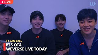 Download lagu 🔴 [MULTI SUB] BTS Jungkook, Taehyung, Namjoon, & Jimin (2026-1-30) Full Weverse Live Today 💜 mp3