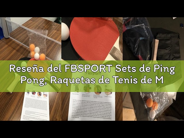 Vídeo relacionado con Flintronic Sets de Ping Pong, Juego de Raquetas de Tenis de Mesa Professionales, 2 Raquetas de Ping Pong, 6 Bolas, 1 Red Retráctil, 1 Bolsa de Almacenamiento, para Exterior y Hogar(Azul)