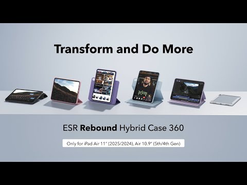 Présentation de la coque hybride Rebound 360 ESR pour iPad Air 11″ (2025/2024) et Air 10,9″ (5ᵉ/4ᵉ génération)