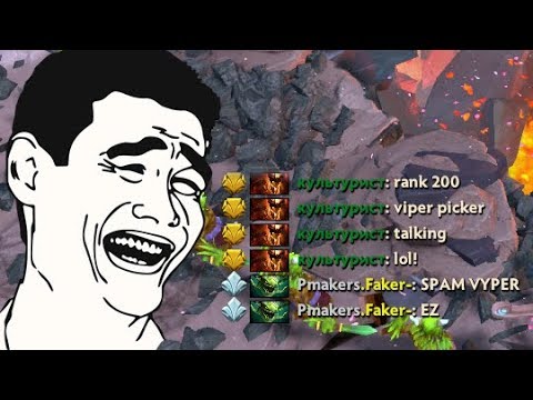 Why He SPAM Viper? TOP 1 Dotabuff Viper Rank 200 Immortal