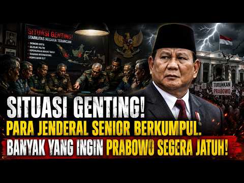 SITUASI GENTING! PARA JENDERAL SENIOR BERKUMPUL. BANYAK YANG INGIN PRABOWO SEGERA JATUH!