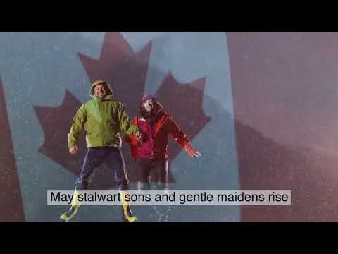 Canadian national anthem  "O Canada" All four verses!