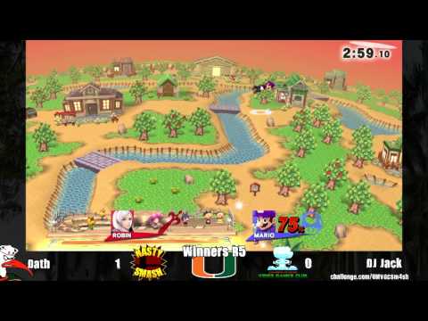UM Sm4sh Tourney - Dath (Robin) vs DJ Jack (Mario) ~Winners R5