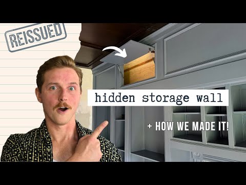 How to Make Hidden Storage That Looks Like Wall Molding!