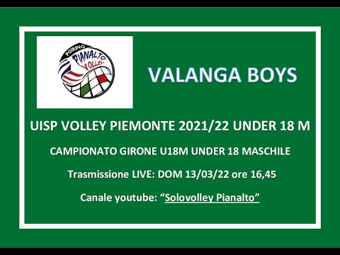 PIANALTO UNDER 18M  POIRINO - VALANGA BOYS _ Campionato UISP  VOLLEY PIEMONTE  2021/22