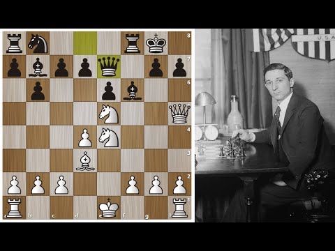 Самая Грандиозная Матовая Атака в Истории Шахмат! Эдуард Ласкер. Шахматы.
