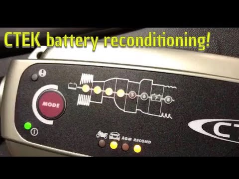 CTEK battery reconditioning and charging