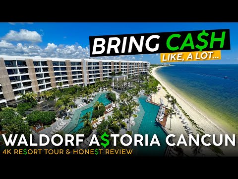 , title : 'WALDORF ASTORIA Cancun, Mexico  🇲🇽 4K Resort Tour & Review 🇲🇽 Wrong Brand, Insane Prices'