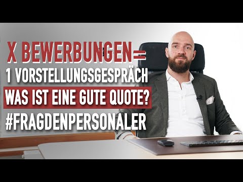 Was ist eine gute EINLADEQUOTE zu Vorstellungsgesprächen? #fragdenpersonaler