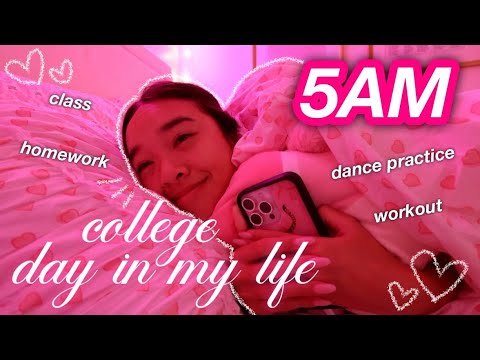 5am college day in my life ⭒
