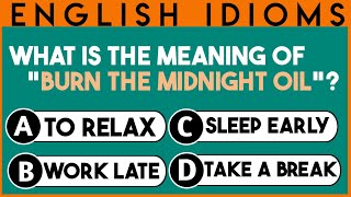 "Idiom Adventure: Explore English Expressions"| Can you solve 20/20 qu