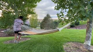 Lazy Daze Hammocks Quick Dry Hammock with Spreader Bar 2 Person Double Hammock  Review