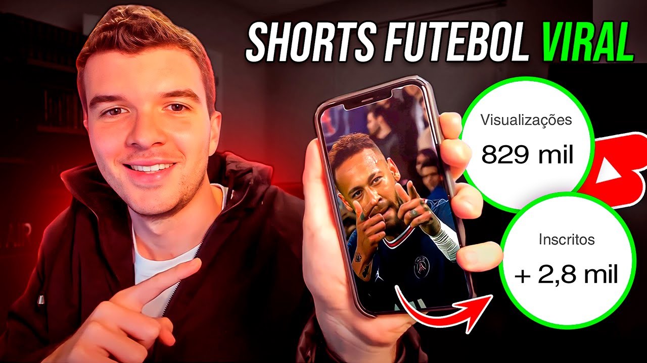 É só COPIAR e COLAR!! Como Fazer Um Short de FUTEBOL VIRALIZAR no Youtube!!