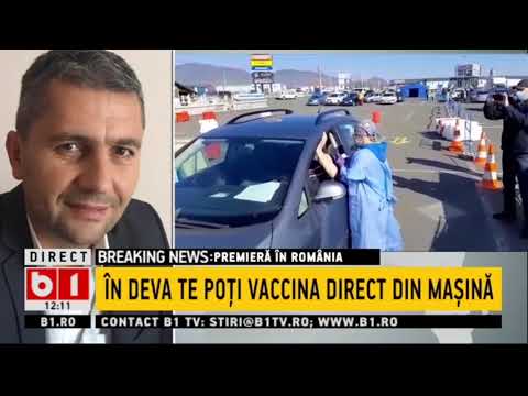 STIRI B1 ORA 12.00 DIN 24 APR -  IN DEVA TE POTI VACCINA DIRECT DIN MASINA