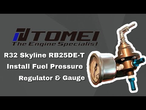R32 Skyline RB25DE-T - Install Tomei Fuel Pressure Regulator & Gauge