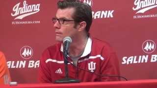 Indiana coaches Chuck Martin, Tim Buckley and Rob Judson address the media in the offseason