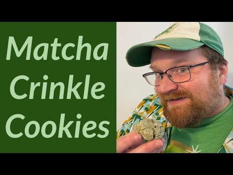 How to make a Matcha Crinkle Cookies