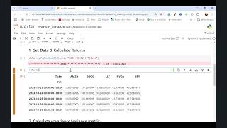 How to Calculate Multi-security Portfolio Variance & Volatility with Python in 5 Minutes
