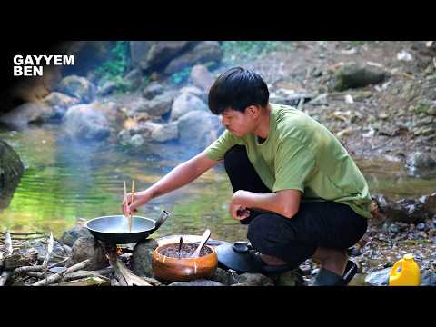 OUTDOOR COOKING ADVENTURE | Endless picnic by the river, mountains and waterfalls 