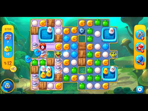 Fishdom level 9700 with a puzzle (с головоломкой)