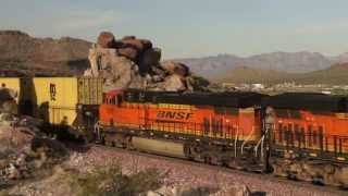 preview picture of video 'BNSF through Kingman Canyon'