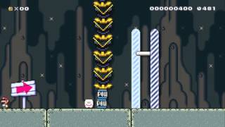 Super Mario Maker - Neat trick I found with a tower of munchers