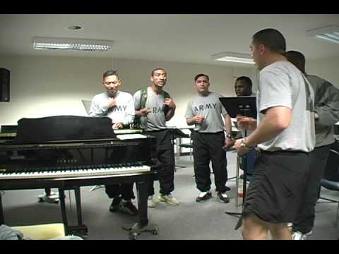 TOTO AFRICA ACAPELLA REHEARSAL USAREUR CHORUS MENS GROUP .mov