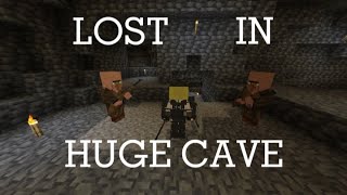 LOST IN HUGE CAVE | Minecraft P.E | 14 Minutes Gameplay