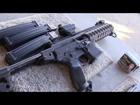 Sig Sauer MPX PDW Rifle in 9mm Shot Show 2014 Live Fire Full Auto Crazy ROF