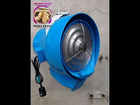Poultry misting fan