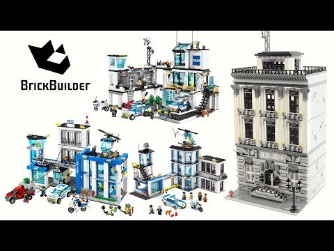 Lego City - All Police Stations from my channel Compilation - Lego Speed Build for Collectors