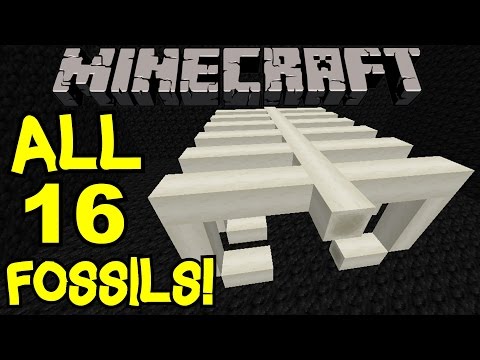 Spawn All Fossils in Minecraft 1.10