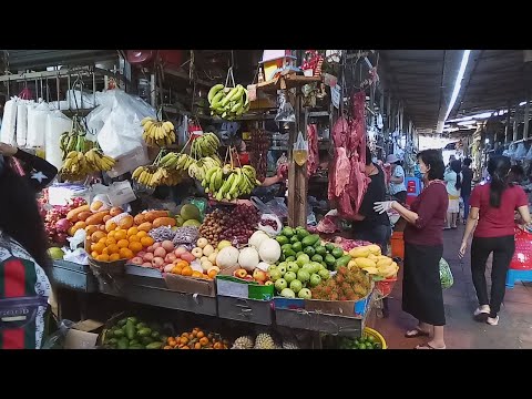 A Walk Around Inside Boeung Kengkong Market - Cambodian Street Food In Phnom Penh City