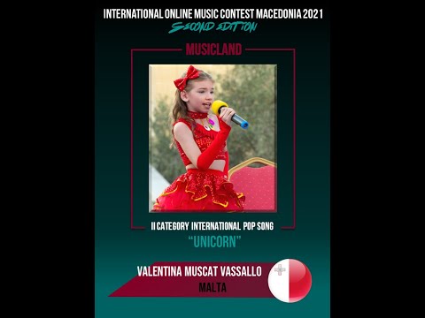 MUSICLAND 2021 Valentina Muscat Vassallo (MALTA) "Unicorn" POP 2-nd cat (cover)