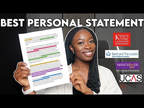 HOW to write the BEST PERSONAL STATEMENT | Mine got 5/5 OFFERS