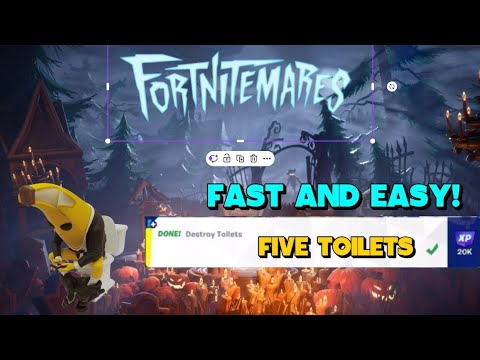 DESTROY TOILETS (5) | FORTNITEMARES QUEST GUIDE 2024 🏆 FAST & EASY