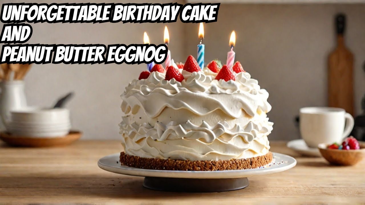 Unforgettable Birthday Cake and Peanut Butter Eggnog Perfection