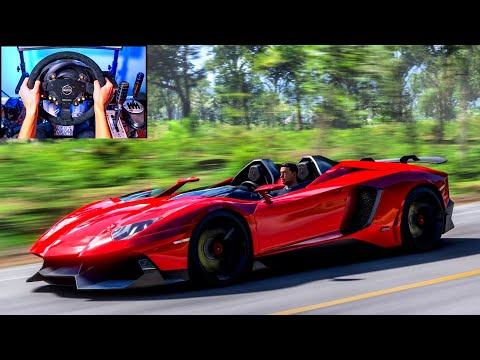 1400HP Lamborghini Aventador SV - Forza Horizon 4 | Thrustmaster T300RS Gameplay