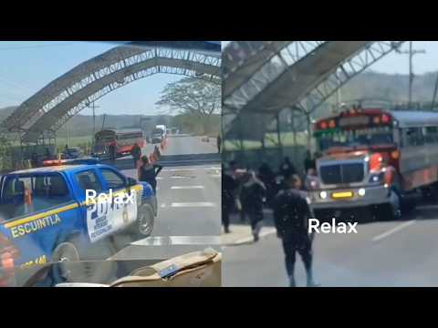 URGENTE DETIENEN A DOS C4COS EN EL BUS LA ESMERALDA RUTA A SIQUINALÁ Y ESCUINTLA, GUATEMALA