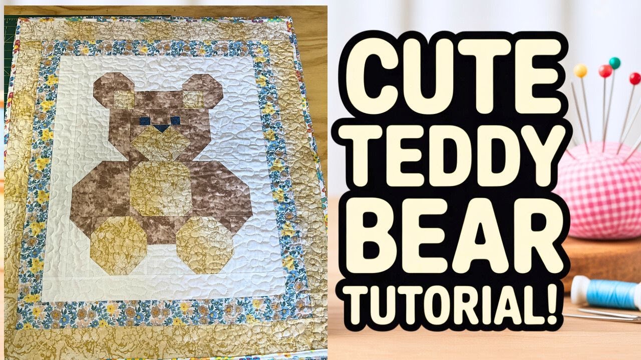 How to Make a Teddy Bear Quilt....  #babyquilt #quiltingpatterns