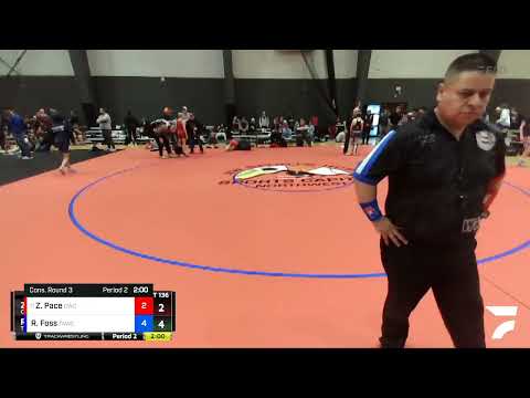 92 Lbs Cons. Round 3 - Zane Pace, Cashmere Wrestling Club Vs Rorek Foss, Team Aggression Wrestling