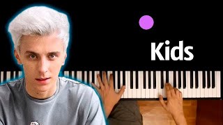 @A4 - KIDS ● караоке | PIANO_KARAOKE ● ᴴᴰ + НОТЫ & MIDI
