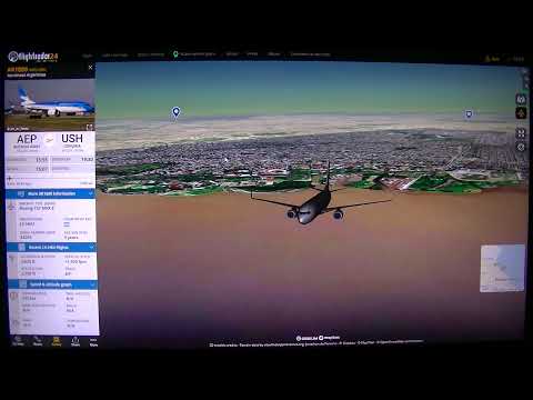 MongoTV_6903 - Flightradar24 - How Far Can i Fly - Part 182-Buenas Aires-Ushuaia-AR1880-ARG1880
