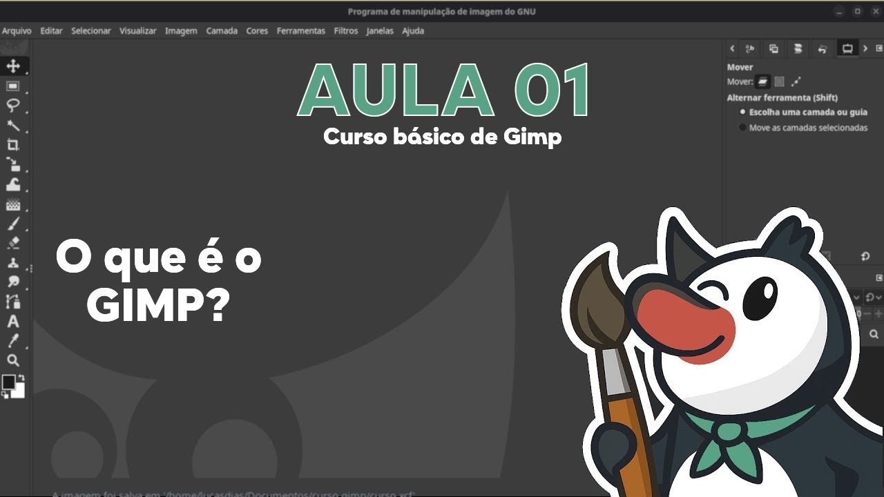 Curso básico de GIMP: Aula 01 Introdução ao GIMP